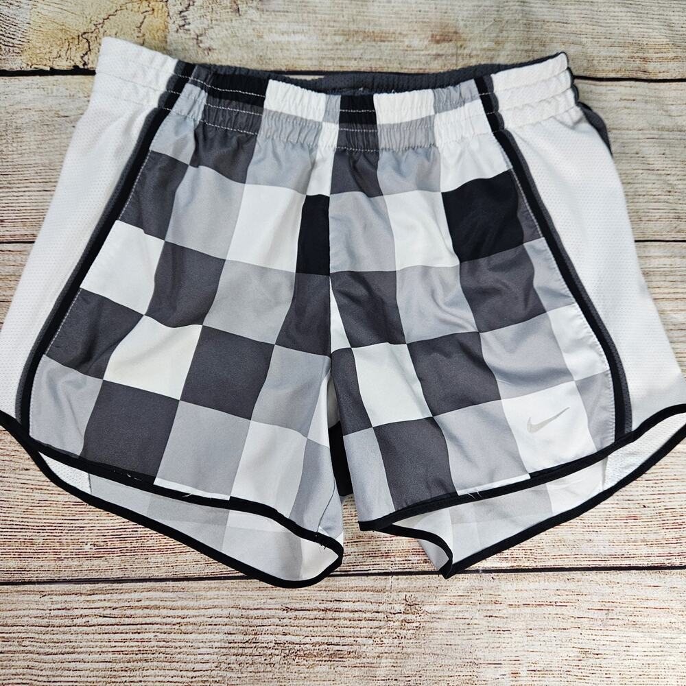 Women's Nike Dri-Fit Running Shorts Size XS Checkered
